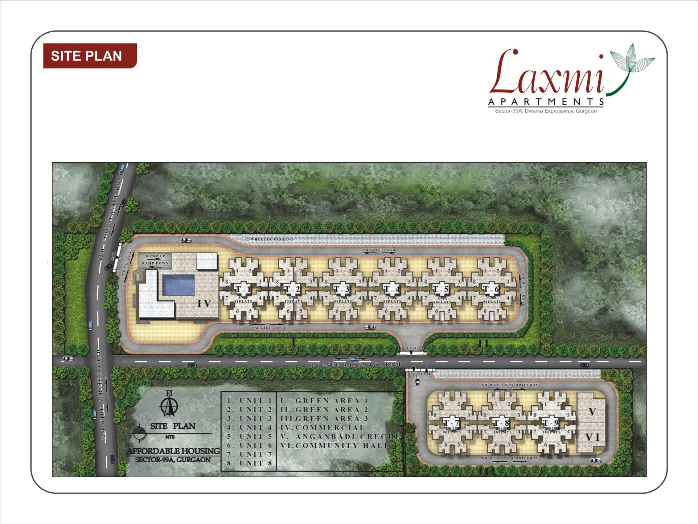 Pareena Laxmi Apartments Layout Plan