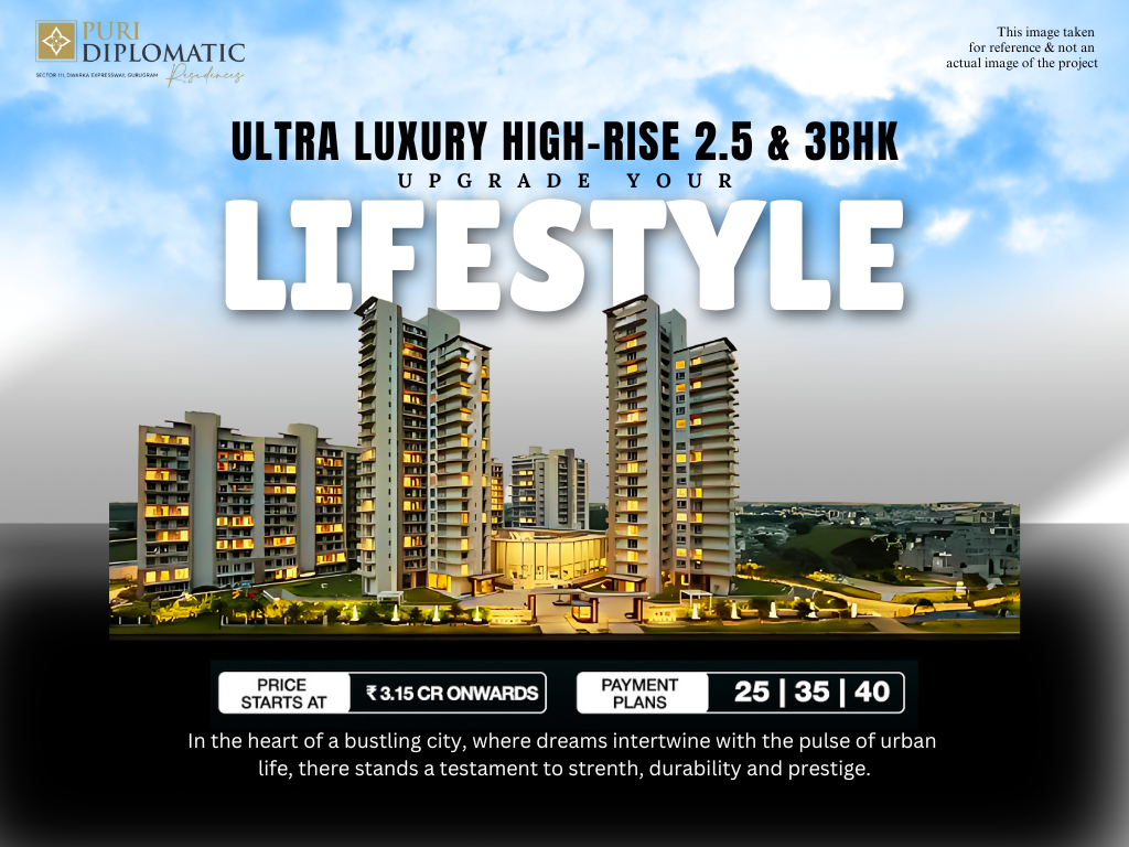 Puri Diplomatic Residences Sector 111 on Dwarka Expressway!